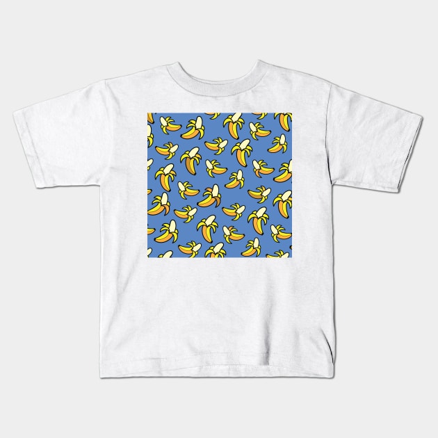 Banana Pattern 11 Kids T-Shirt by B&K